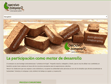 Tablet Screenshot of colectivozompopo.org